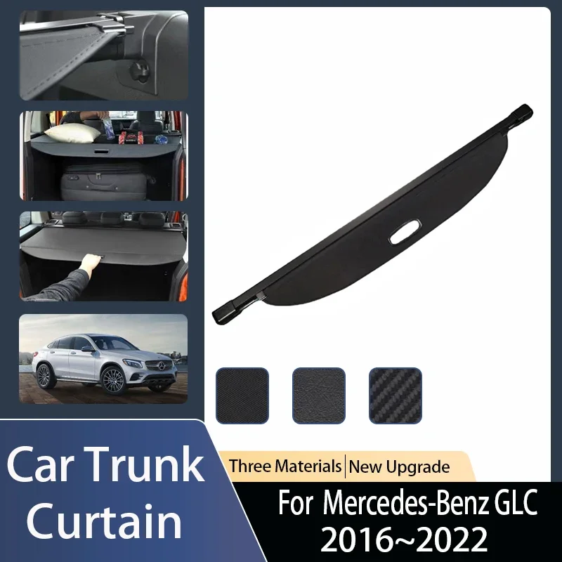 Car Trunk Cargo Covers For Mercedes-Benz GLC L 2016~2021 Luggage Storage Security Shield Curtain Partition Mats Auto Accessories
Car Trunk Cargo Covers For Mercedes-Benz GLC L 2016~2021 Luggage Storage Security Shield Curtain Partition Mats Auto Accessories