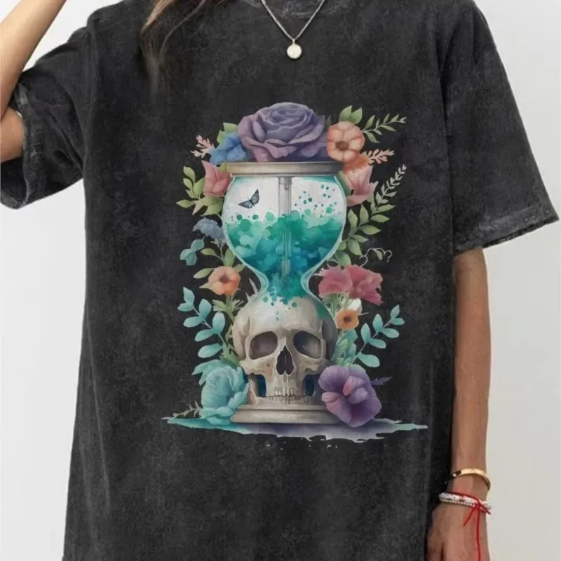 Halloween Skull Print Wash T Shirt Oversized Men's Cotton Tee Blouse Street Harajuku O Neck Short Sleeve Pullover Shirts
Halloween Skull Print Wash T Shirt Oversized Men's Cotton Tee Blouse Street Harajuku O Neck Short Sleeve Pullover Shirts