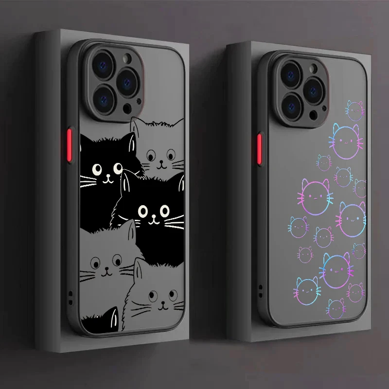 Black Cat Cute Luxury Cartoon Frosted Translucent For Apple iPhone 16 15 14 13 12 11 XS XR X Pro Max Plus Mini Back Phone Case
Black Cat Cute Luxury Cartoon Frosted Translucent For Apple iPhone 16 15 14 13 12 11 XS XR X Pro Max Plus Mini Back Phone Case