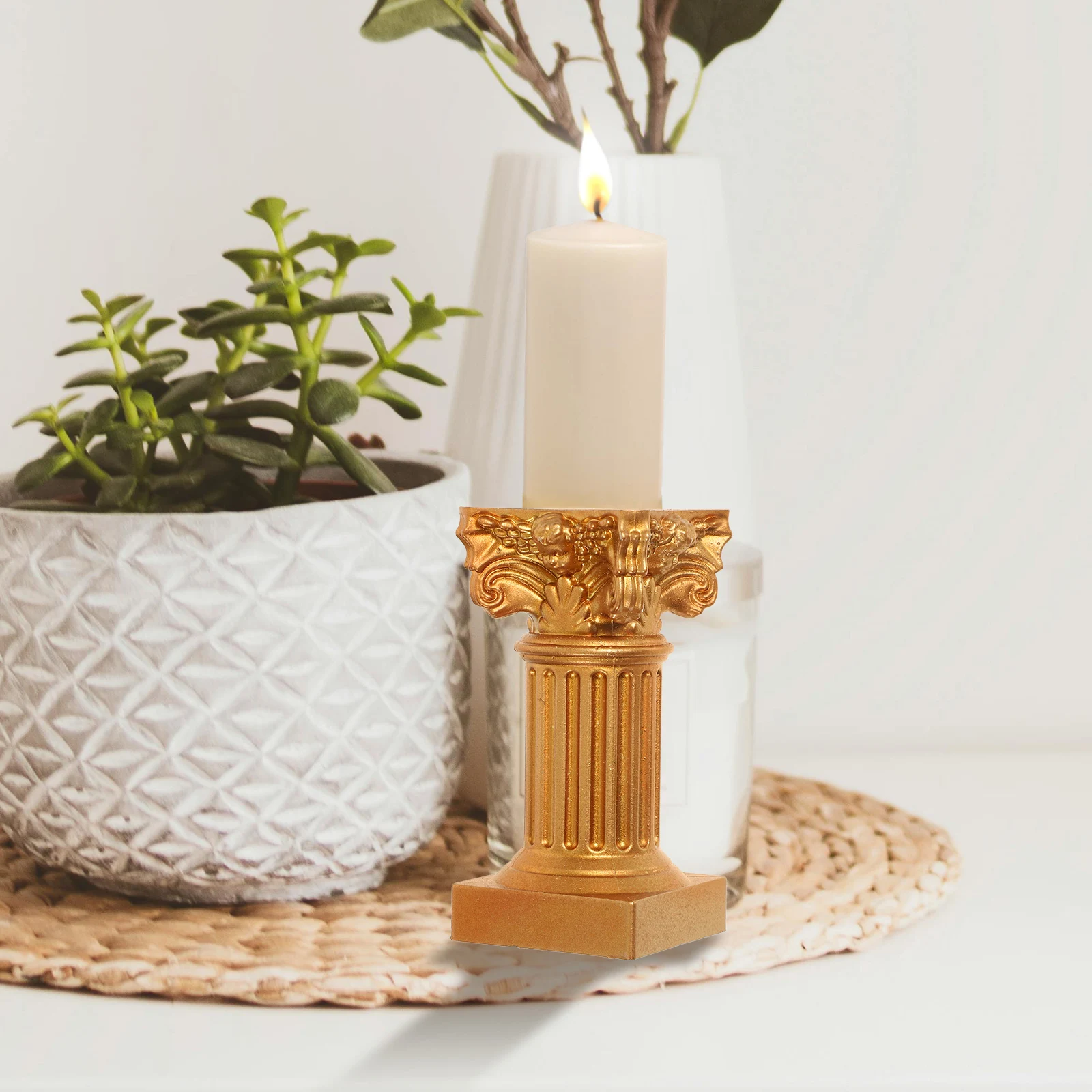 2pcs Resin Column Holder Roman Pillar Candlestick Tabletop Decor Home Decoration Wedding Party Ornament Pillar
2pcs Resin Column Holder Roman Pillar Candlestick Tabletop Decor Home Decoration Wedding Party Ornament Pillar
