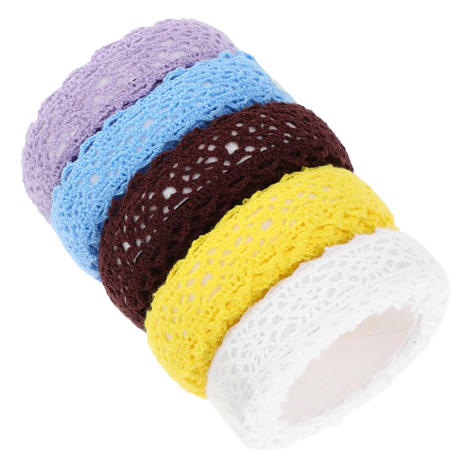5 Rolls Elegant Lace Tape Cotton Fabric Adhesive Decorative Tape for DIY Scrapbooking Photo Albums Notebooks Gift Bags Craft
5 Rolls Elegant Lace Tape Cotton Fabric Adhesive Decorative Tape for DIY Scrapbooking Photo Albums Notebooks Gift Bags Craft