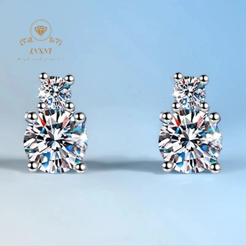 Серьги-гвоздики минималистичные из серебра S925 с муассанитом 1 карат, цвет D, с четырьмя крапанами, сертифицированные GBA, женские украшения, подарок для девушки, гипоаллергенные
Серьги-гвоздики минималистичные из серебра S925 с муассанитом 1 карат, цвет D, с четырьмя крапанами, сертифицированные GBA, женские украшения, подарок для девушки, гипоаллергенные