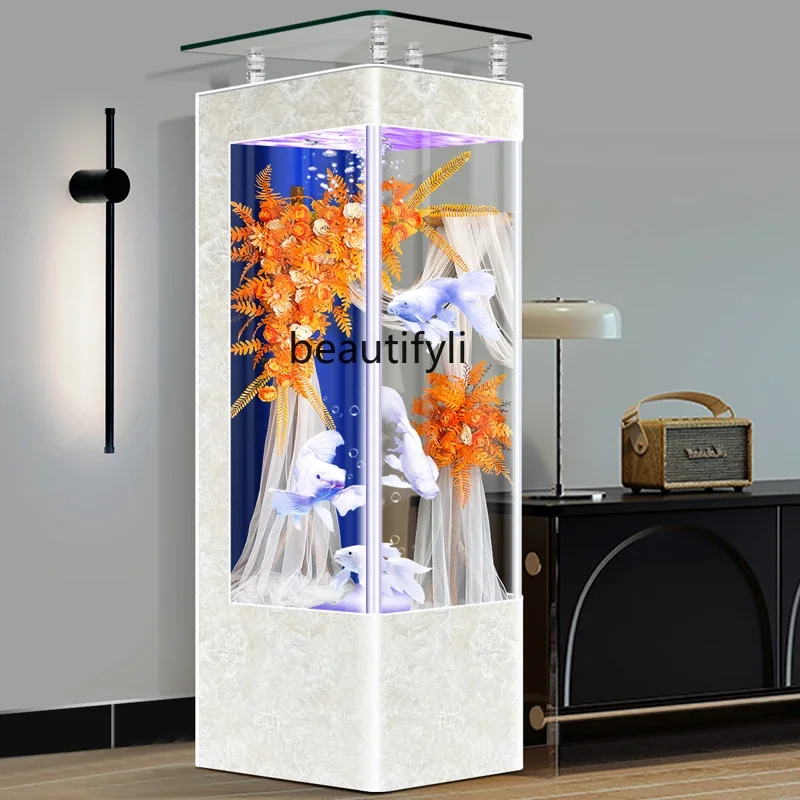 S7486 ss Light Luxury Household Fish Tank Small Integrated Vertical Change Water Back Filter Floor Loop Filter Fish Globe
S7486 ss Light Luxury Household Fish Tank Small Integrated Vertical Change Water Back Filter Floor Loop Filter Fish Globe