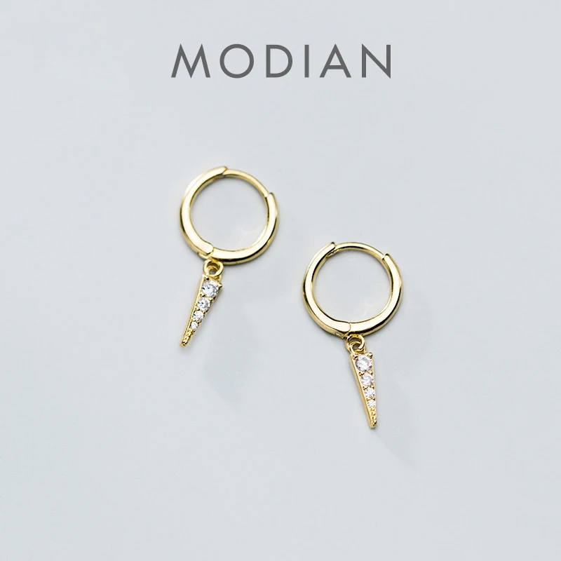 MODIAN Simple Geometric Hoop Earring for Women 925 Sterling Silver 3 Color Radiant Zircon Conical Earring Fine Jewelry Girl Gift
MODIAN Simple Geometric Hoop Earring for Women 925 Sterling Silver 3 Color Radiant Zircon Conical Earring Fine Jewelry Girl Gift