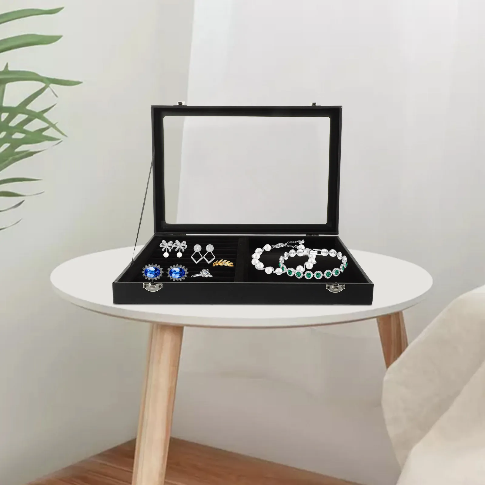 Jewelry Storage Box Container Necklace Holder for Women Travel Jewlery Case Organizer Showcase
Jewelry Storage Box Container Necklace Holder for Women Travel Jewlery Case Organizer Showcase