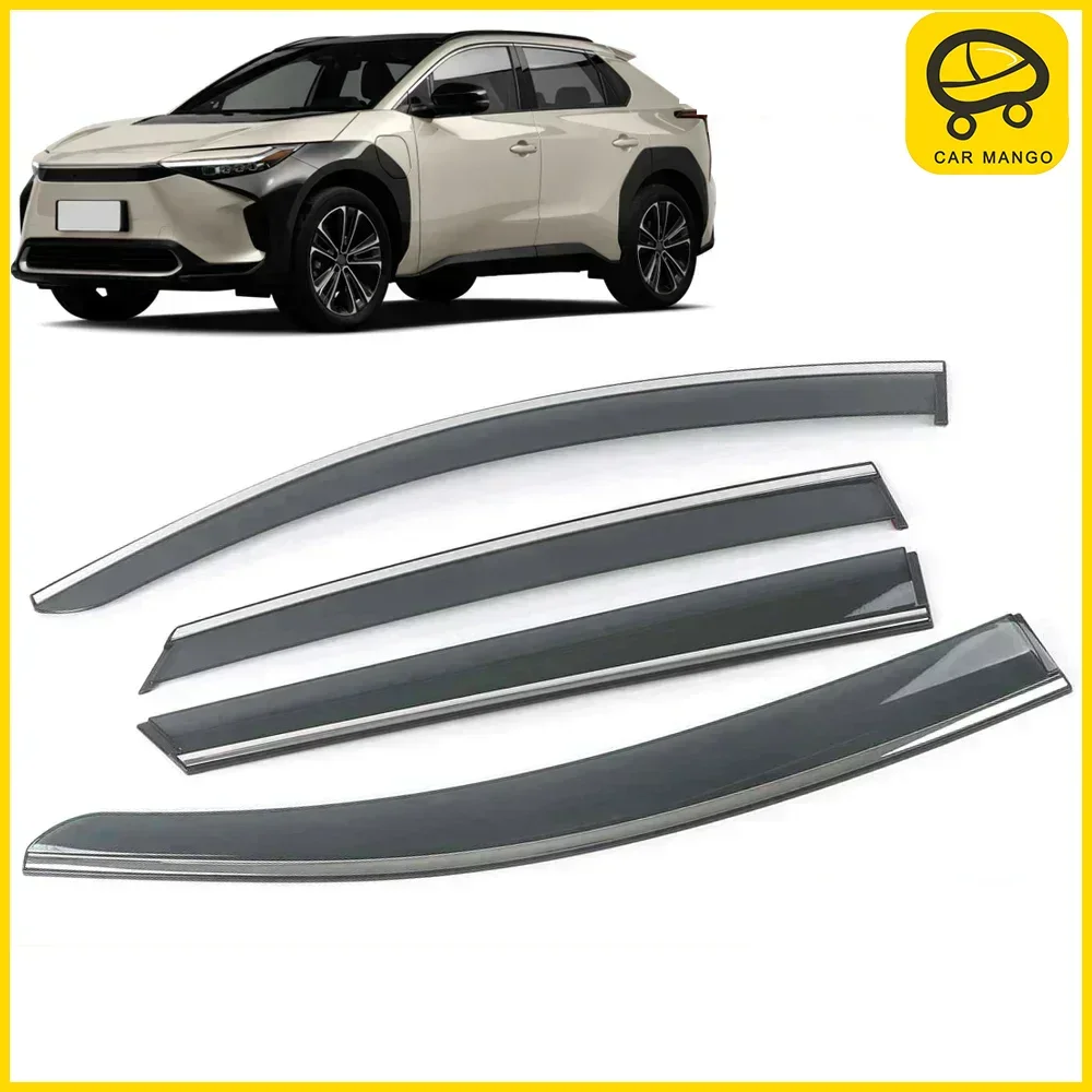 Chrome Strips Rain Guards for Toyota bZ4X 2022-2024 Window Visor Wind Deflectors Door Visor Vent Shades Ventvisor
Chrome Strips Rain Guards for Toyota bZ4X 2022-2024 Window Visor Wind Deflectors Door Visor Vent Shades Ventvisor