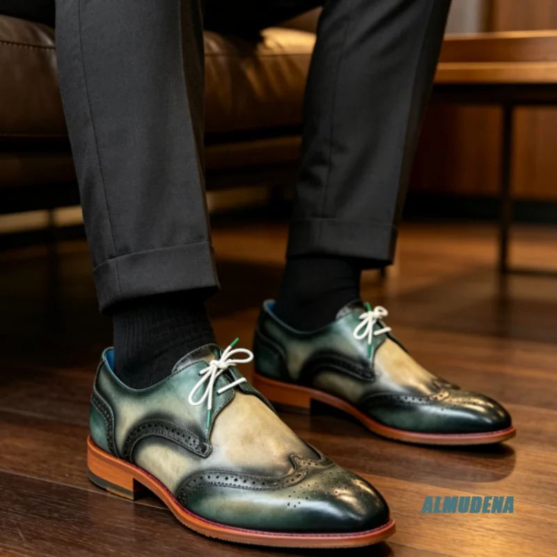 White Lace-Up Gradient Burnish Brogue Faux Leather Dress Shoes Men Outdoor Spring Autumn Trendy Business Wedding Banquet Shoes
White Lace-Up Gradient Burnish Brogue Faux Leather Dress Shoes Men Outdoor Spring Autumn Trendy Business Wedding Banquet Shoes