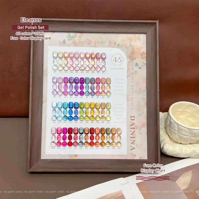 Набор магнитного гель-лака Eleanuos, 45 шт., 15 мл, для маникюра, УФ-гель для ногтей, 9D глиттер, эффект кошачьего глаза
Набор магнитного гель-лака Eleanuos, 45 шт., 15 мл, для маникюра, УФ-гель для ногтей, 9D глиттер, эффект кошачьего глаза