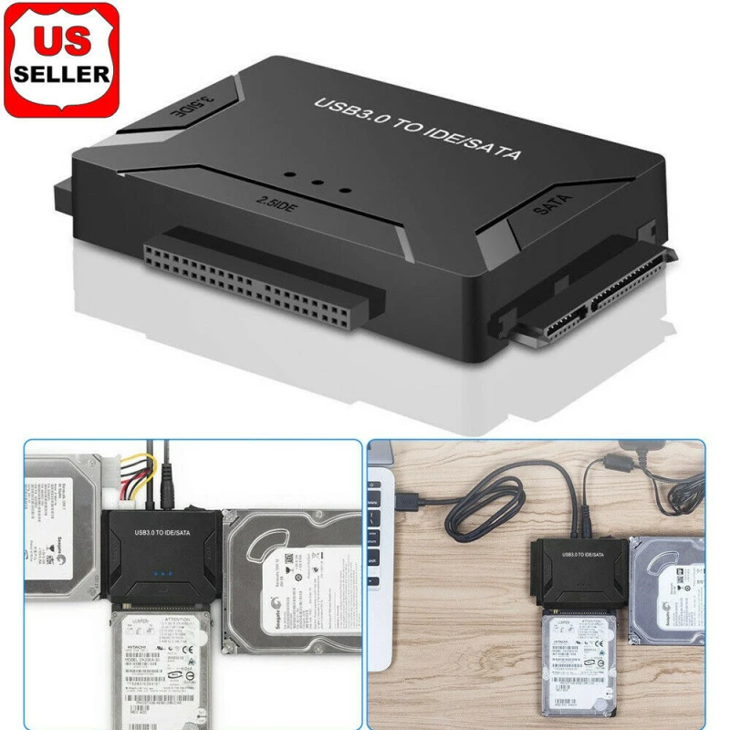 Новый адаптер SATA/IDE к USB 3,0, переходник для жесткого диска, кабель-конвертер для 2,5/3,5 дюйма SATA и IDE HDD, поддержка ПК Macbook
Новый адаптер SATA/IDE к USB 3,0, переходник для жесткого диска, кабель-конвертер для 2,5/3,5 дюйма SATA и IDE HDD, поддержка ПК Macbook