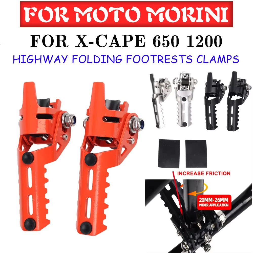 For Moto Morini X-Cape 650 1200 XCape 650 X Cape 650X Motorcycle Accessories Front Foot Pegs Folding Footrests Clamps 20mm-26mm
For Moto Morini X-Cape 650 1200 XCape 650 X Cape 650X Motorcycle Accessories Front Foot Pegs Folding Footrests Clamps 20mm-26mm