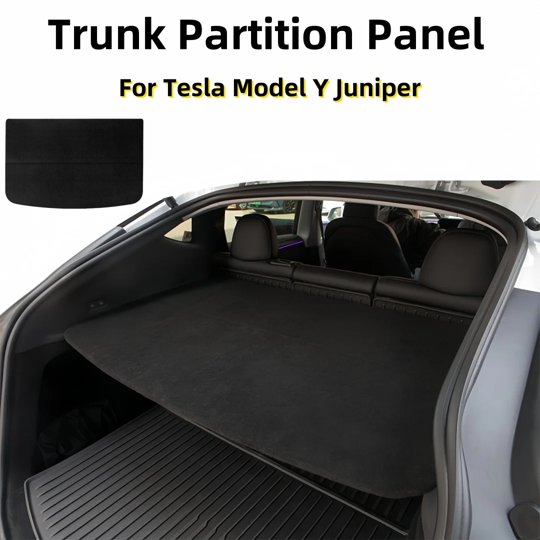 Tesla Model Y Juniper 2025 2026 Trunk Partition Panel - Rear Cargo Organizer Divider, Flocking Wooden Board
Tesla Model Y Juniper 2025 2026 Trunk Partition Panel - Rear Cargo Organizer Divider, Flocking Wooden Board
