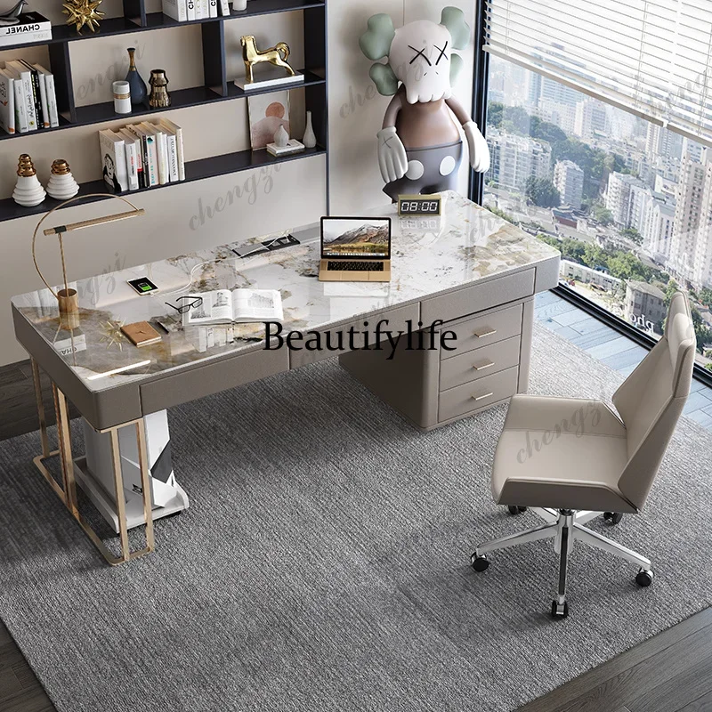 BBB Nordic Rock Plate Design Office Desk Italian Designer Computer Office Desk High Writing Modern Home Furniture Escritorio
BBB Nordic Rock Plate Design Office Desk Italian Designer Computer Office Desk High Writing Modern Home Furniture Escritorio