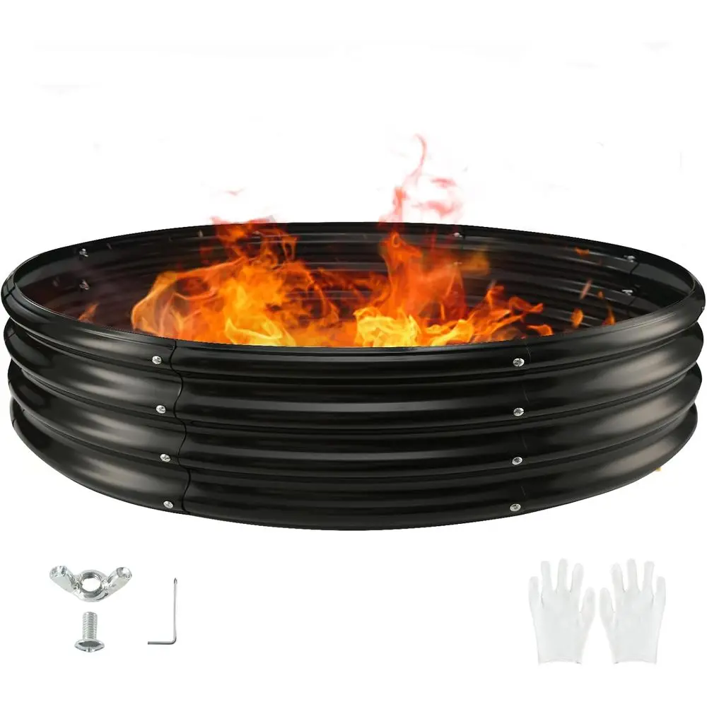 60 Round Galvanized Steel Fire Pit Kit for Backyard, Camping, and Gardening (5x5x1FT)
60 Round Galvanized Steel Fire Pit Kit for Backyard, Camping, and Gardening (5x5x1FT)