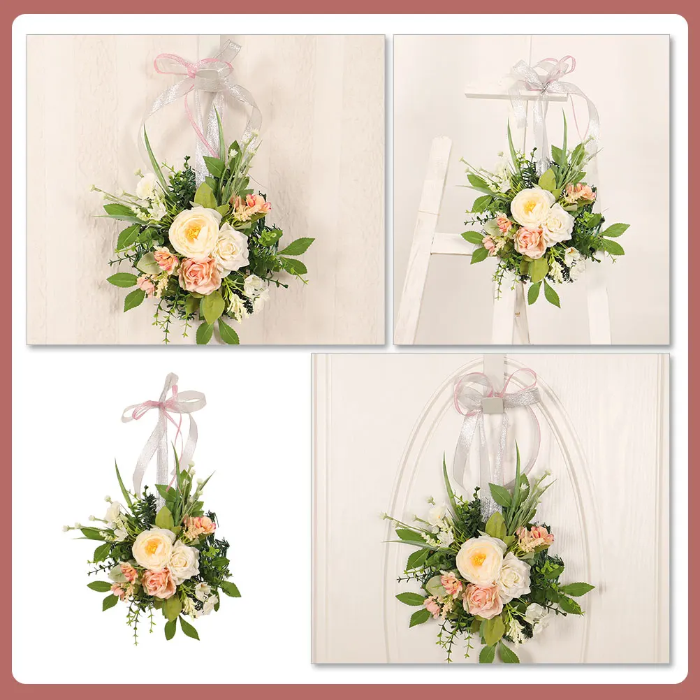 Artificial Rose Flower Wreath Spring Decoration Plastic Home Adornment Festival Wall Hanging Decorations Door Wedding Party
Artificial Rose Flower Wreath Spring Decoration Plastic Home Adornment Festival Wall Hanging Decorations Door Wedding Party