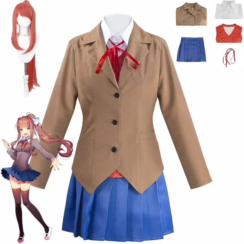 New Costume Cosplay Anime Doki Doki Literature Club Monica Costume Cosplay Sayori Yuri Natsuki School uniform Wig Cosplay Peru
New Costume Cosplay Anime Doki Doki Literature Club Monica Costume Cosplay Sayori Yuri Natsuki School uniform Wig Cosplay Peru