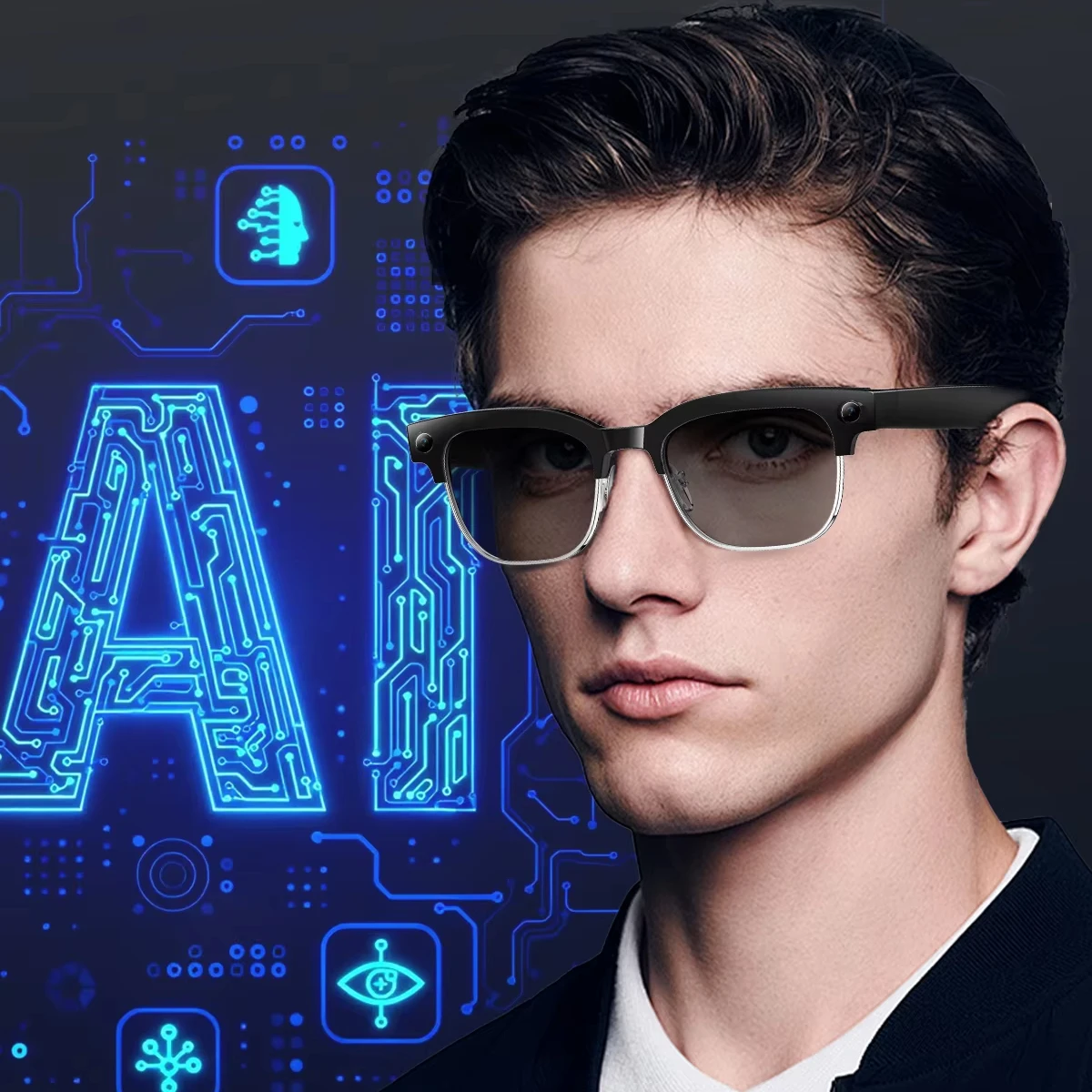 W630 HeyCyan AI Voice Wake-Up Intelligent Translation Question-and-Answer Smart Glasses IP66 Waterproof Touch App Control
W630 HeyCyan AI Voice Wake-Up Intelligent Translation Question-and-Answer Smart Glasses IP66 Waterproof Touch App Control