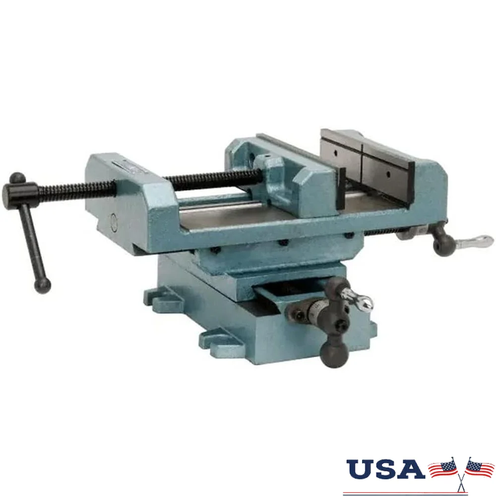 Cross Slide Drill Press Vise with 8 Inch Jaw Width Precision Positioning Cast Iron Heavy Duty Tool Woodworking Metalworking
Cross Slide Drill Press Vise with 8 Inch Jaw Width Precision Positioning Cast Iron Heavy Duty Tool Woodworking Metalworking