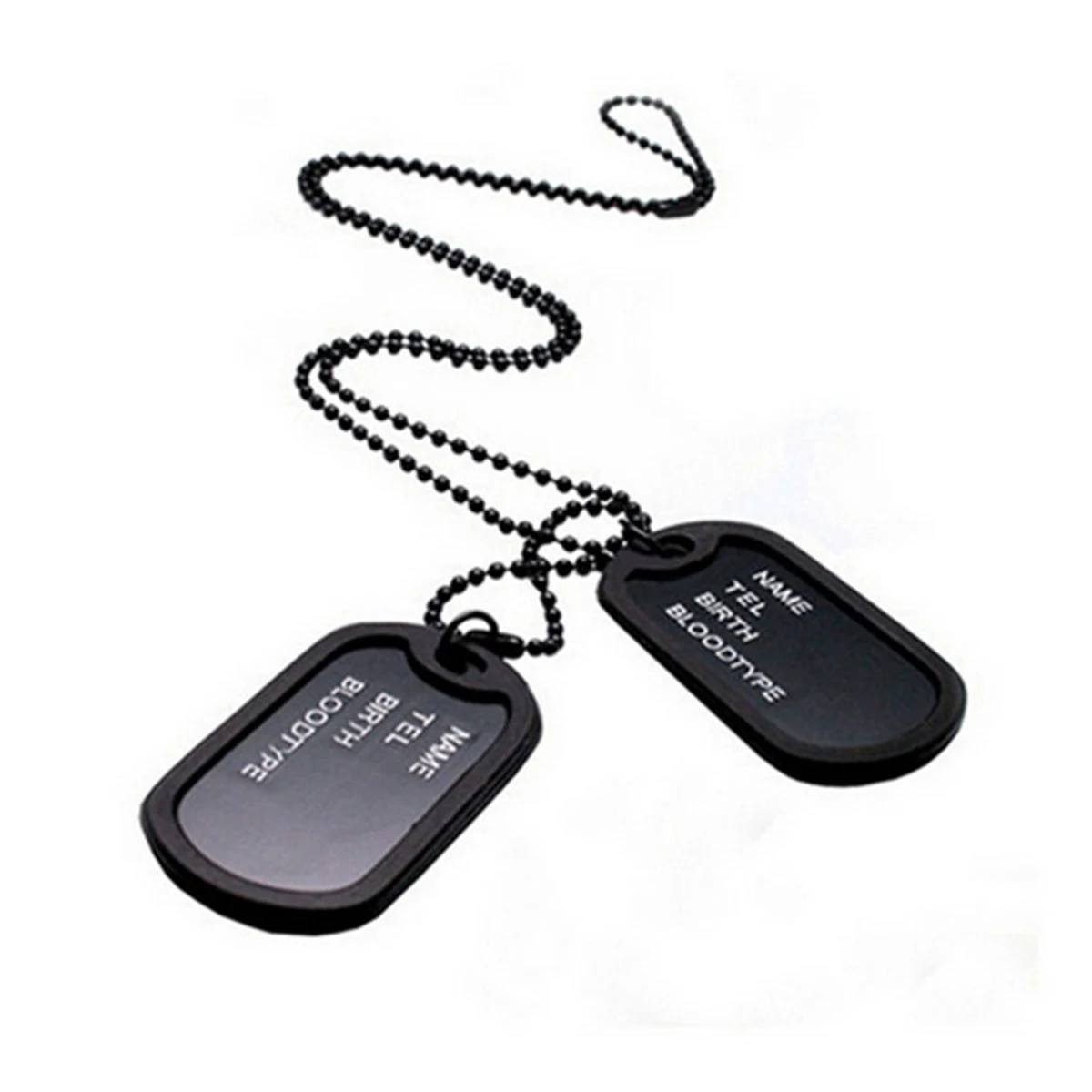 Military Dog Id Tags Dog Id Tags Pet Name Tag Durable Anti-Rust For Big Dogs 5.5X3.5X0.3Cm With Chains (Black)
Military Dog Id Tags Dog Id Tags Pet Name Tag Durable Anti-Rust For Big Dogs 5.5X3.5X0.3Cm With Chains (Black)