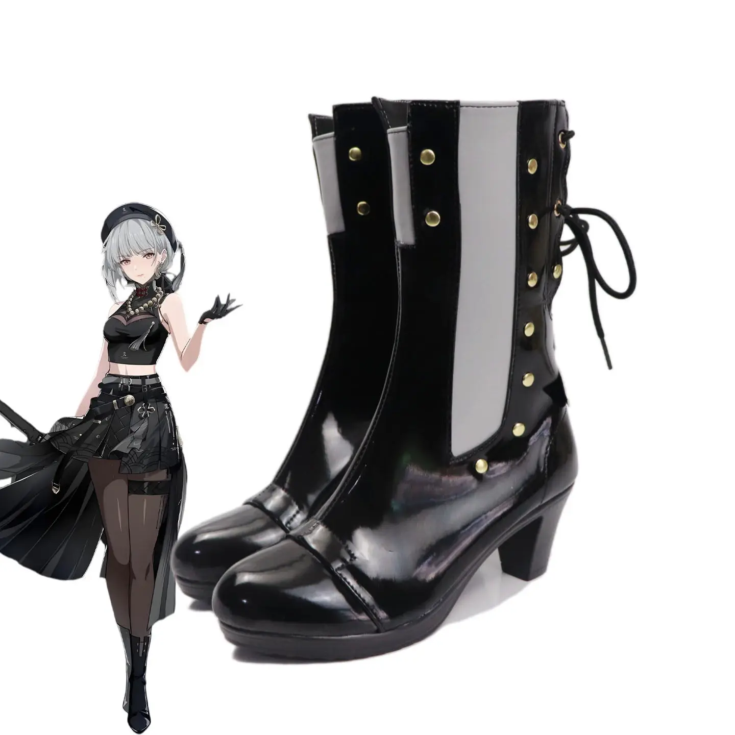 Wuthering Waves Sanhua Cosplay Shoes High Heel Black Boots Custom Made
Wuthering Waves Sanhua Cosplay Shoes High Heel Black Boots Custom Made