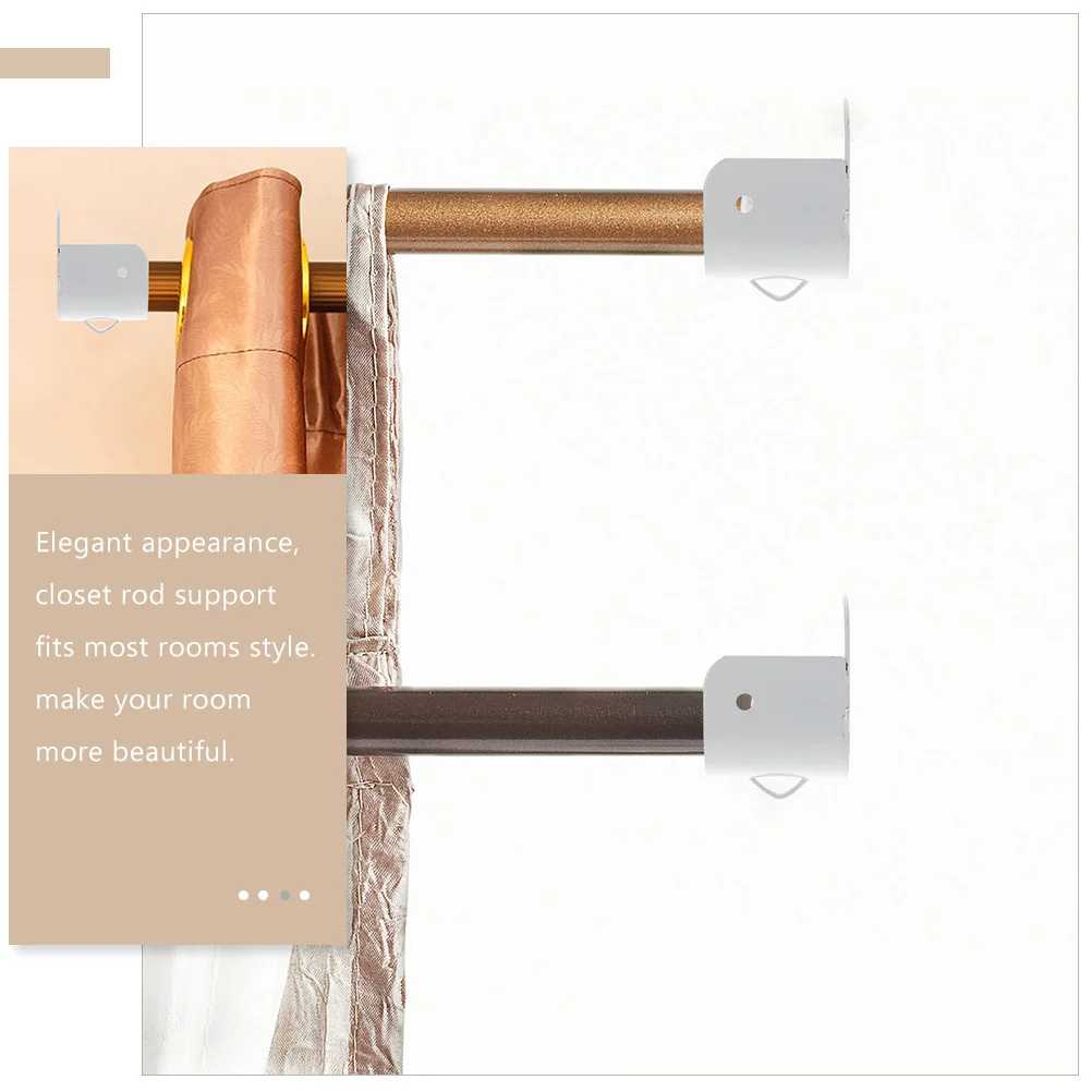 6Pcs Curtain Rod Holders Heavy Duty Iron Closet Rod Supports for Shower Curtain and Wardrobe Pole Brackets Closet Bar Bracket
6Pcs Curtain Rod Holders Heavy Duty Iron Closet Rod Supports for Shower Curtain and Wardrobe Pole Brackets Closet Bar Bracket