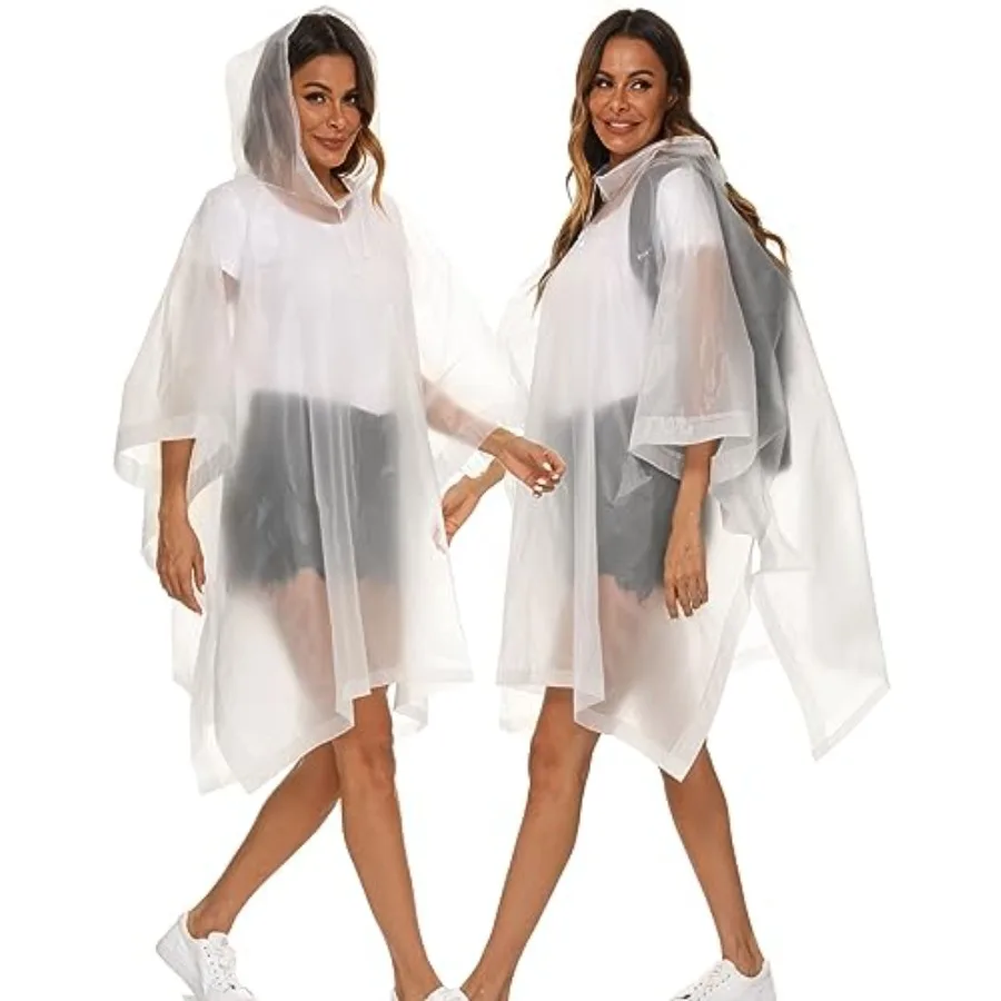 2 Pack Rain Ponchos for Adults Reusable - Raincoats Survival Emergency Heavy Duty Rain Coat with Drawstring Hood
2 Pack Rain Ponchos for Adults Reusable - Raincoats Survival Emergency Heavy Duty Rain Coat with Drawstring Hood