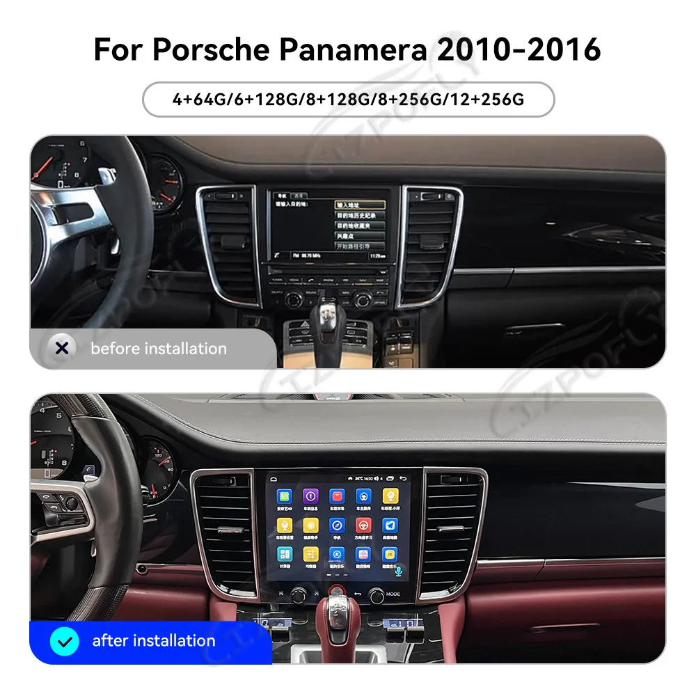 Lizpofly Upgrade 8.4" Radio For Porsche Panamera 2010-2016 with Wireless Carplay&Android Auto, Touchscreen & GPS Navigation
Lizpofly Upgrade 8.4" Radio For Porsche Panamera 2010-2016 with Wireless Carplay&Android Auto, Touchscreen & GPS Navigation