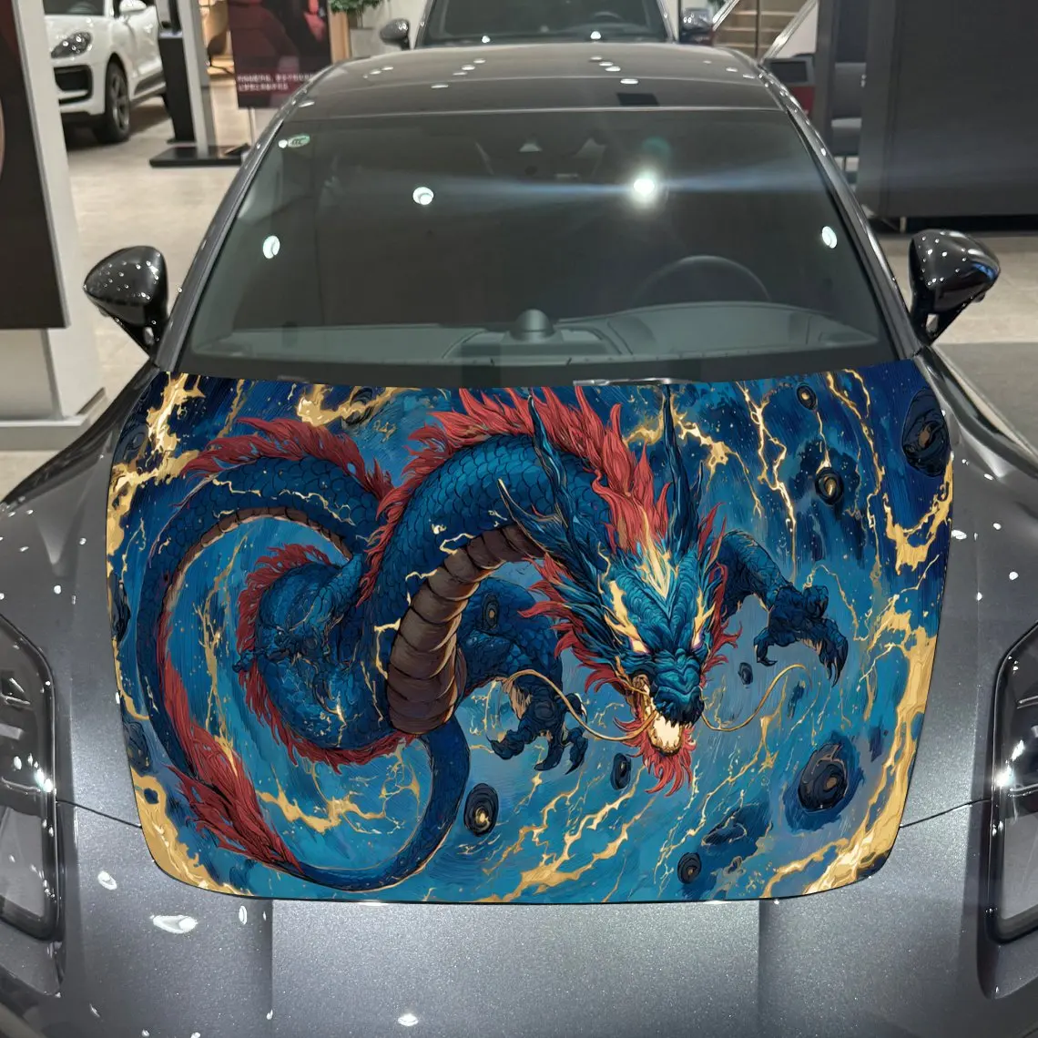 Blue Eastern Lightning Dragon Dominant PVC Car Hood Wraps, Self-Adhesive Waterproof Car Bonnet Decal Sticker, Car Decoration Pro
Blue Eastern Lightning Dragon Dominant PVC Car Hood Wraps, Self-Adhesive Waterproof Car Bonnet Decal Sticker, Car Decoration Pro