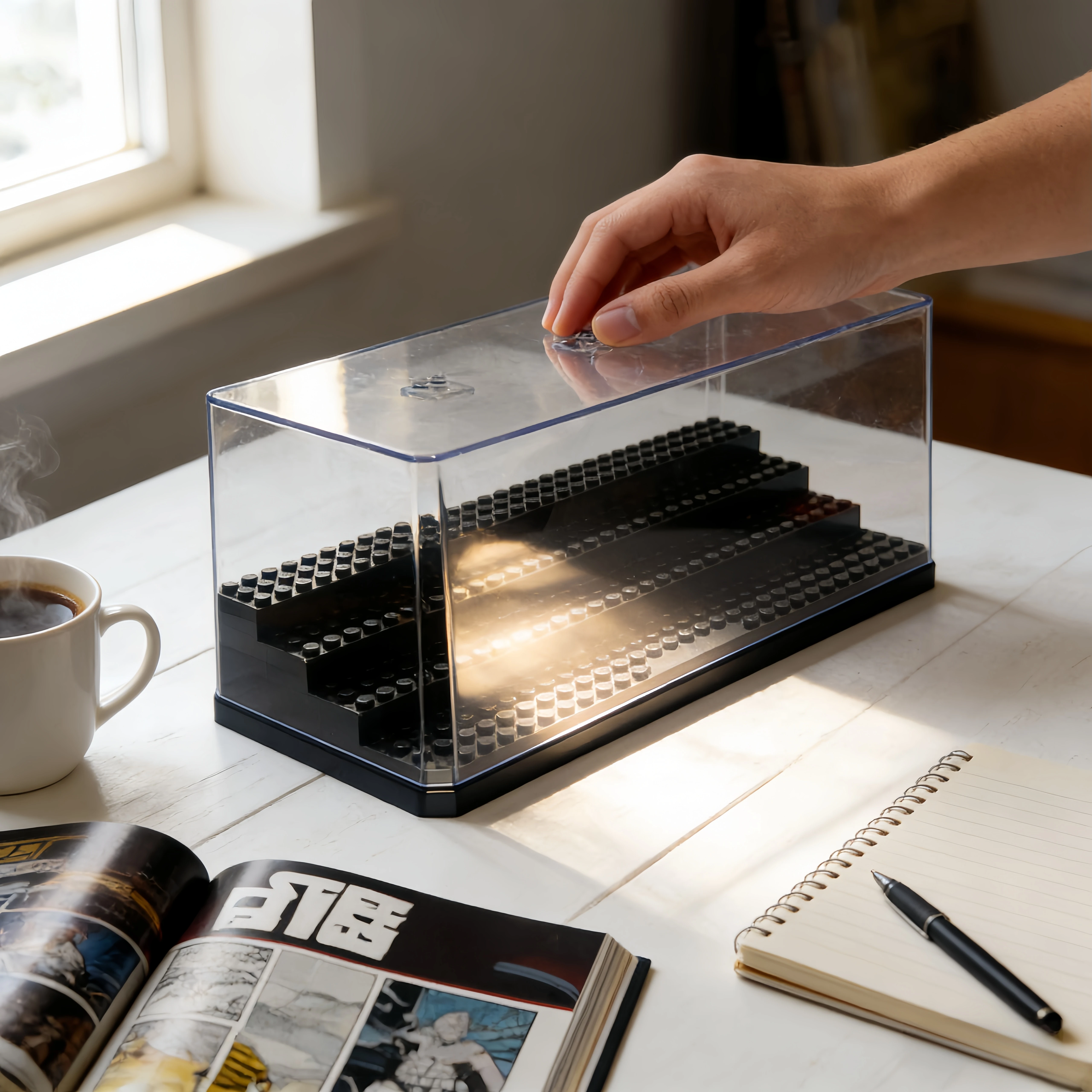 4-Tier Large Clear Acrylic Minifigure Display Case, Dustproof Action Figure Storage Box, Collectible Toy Figure Showcase
4-Tier Large Clear Acrylic Minifigure Display Case, Dustproof Action Figure Storage Box, Collectible Toy Figure Showcase