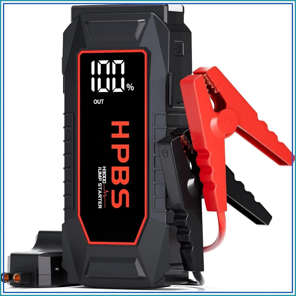 5500A Peak Car Jump Starter for All Gas & 10L Diesel, 12V Portable Battery Pack with 3.0" LCD Display
5500A Peak Car Jump Starter for All Gas & 10L Diesel, 12V Portable Battery Pack with 3.0" LCD Display