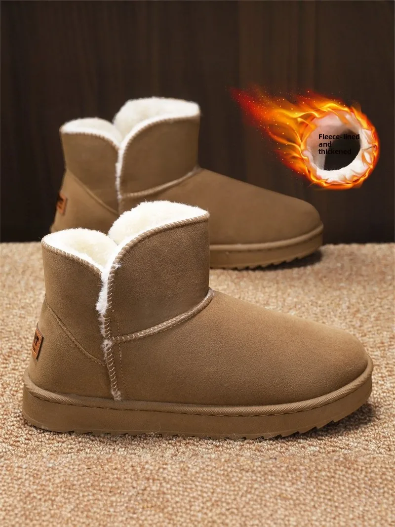 Men's Winter Thickened Fleece Lined Snow Boots 2025 New Style Warm Anti-Cold Cotton Shoes Couple Bread Cotton Boots Casual
Men's Winter Thickened Fleece Lined Snow Boots 2025 New Style Warm Anti-Cold Cotton Shoes Couple Bread Cotton Boots Casual