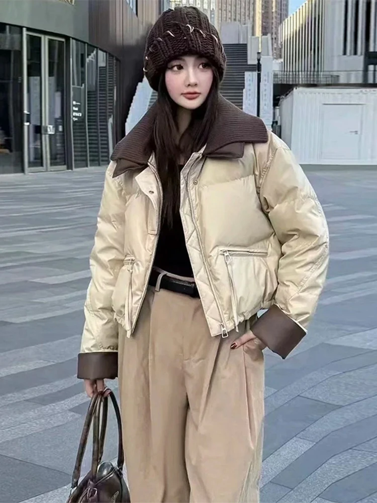 Ele Color Blo Long Sve Cotton Jaet Women's Faion Trend Anti-Aging Slimming Clothes Korean Sle Collar Zipper
Ele Color Blo Long Sve Cotton Jaet Women's Faion Trend Anti-Aging Slimming Clothes Korean Sle Collar Zipper