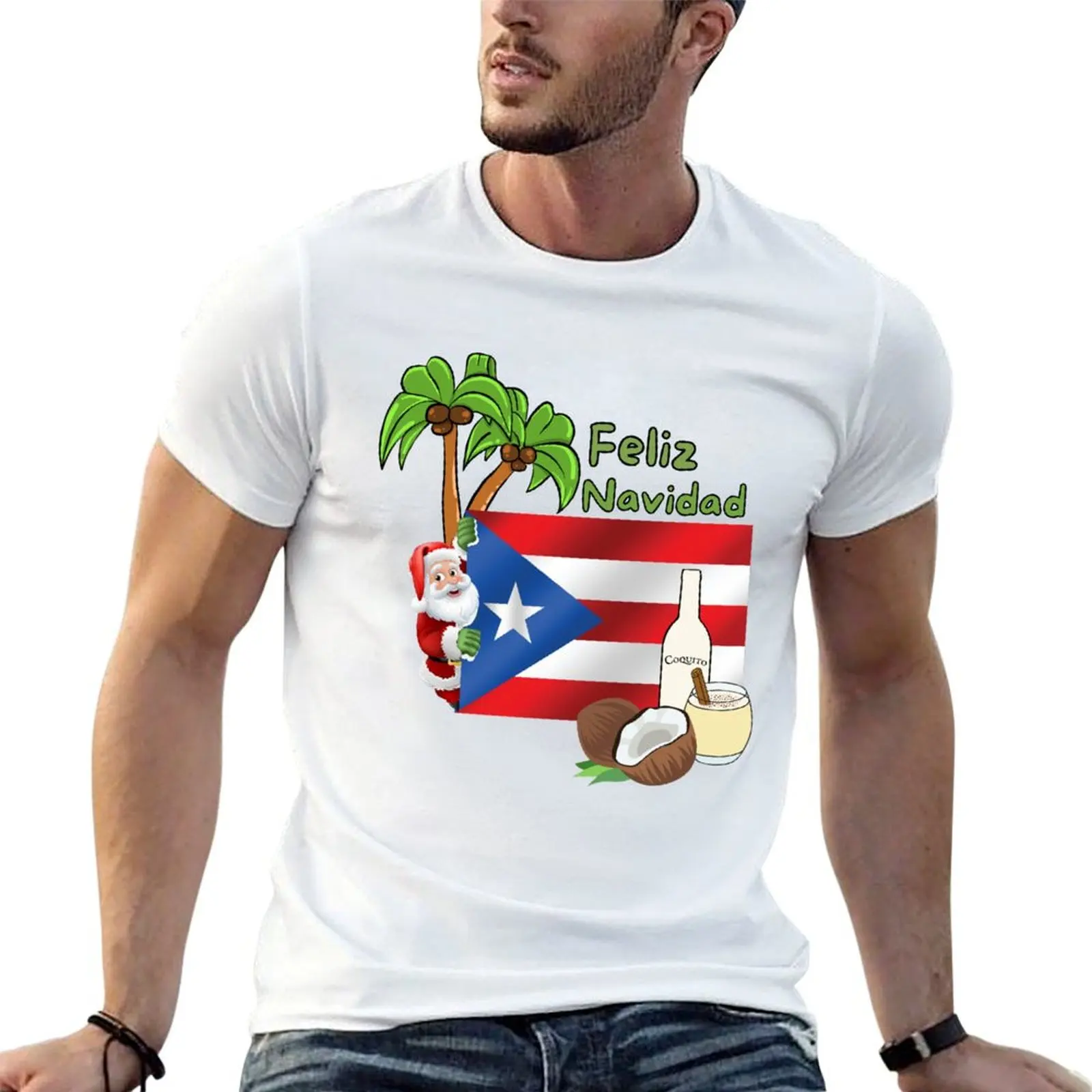 Navidad man shirt from T-Shirt shirt high designer t quality Feliz Rican Santa cotton t man Puerto
Navidad man shirt from T-Shirt shirt high designer t quality Feliz Rican Santa cotton t man Puerto