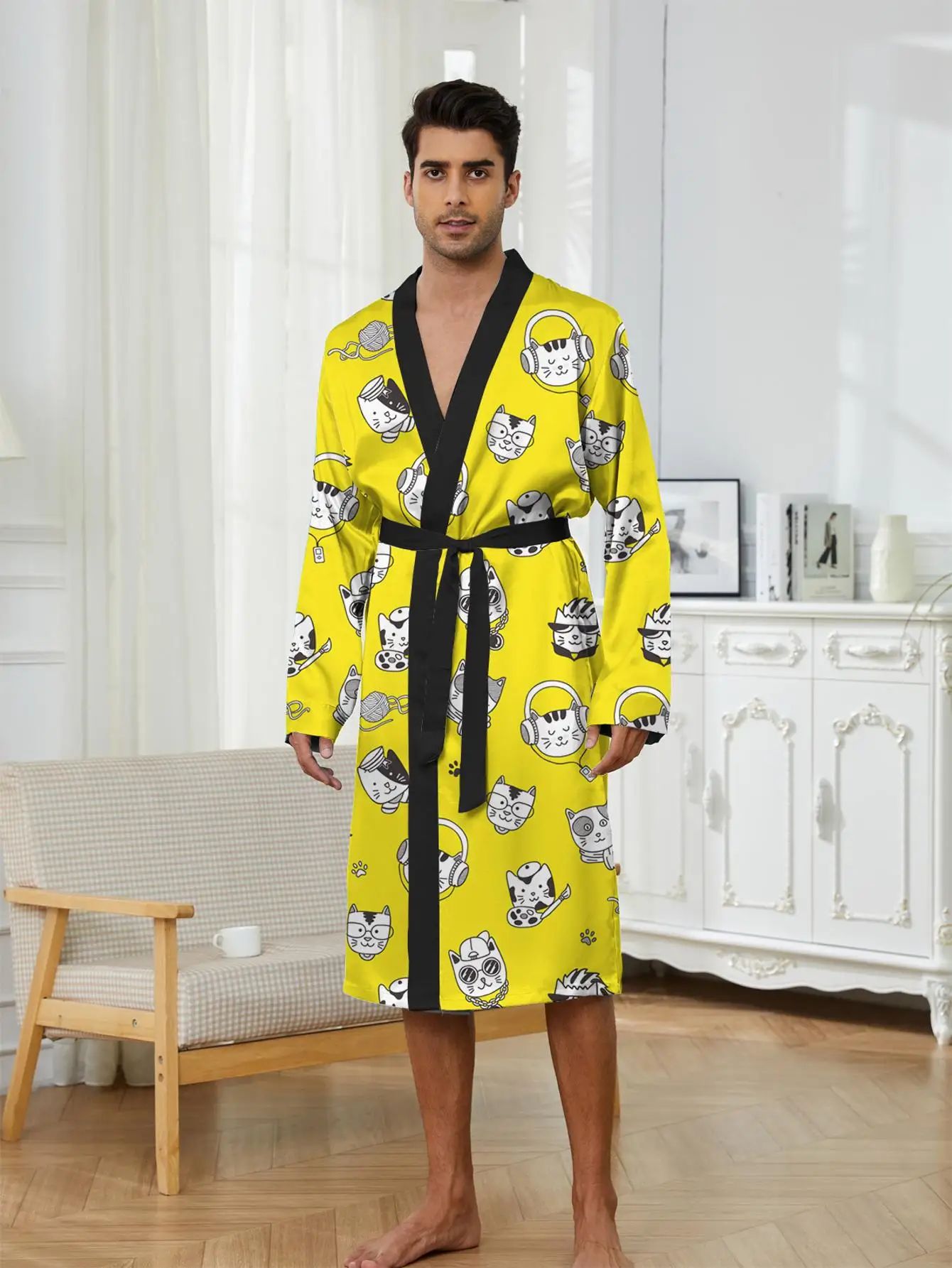 1pcs Men's Robes 2026 Spring/Summer robe 3D Printed Men's bathrobe Breathable Graphic Robe man Bathrobe man Sleepwear
1pcs Men's Robes 2026 Spring/Summer robe 3D Printed Men's bathrobe Breathable Graphic Robe man Bathrobe man Sleepwear