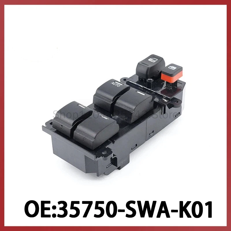35750-SWA-K01 для Honda CR-V 07-11: Переключатель управления стеклоподъемником, кнопка управления электростеклоподъемником
35750-SWA-K01 для Honda CR-V 07-11: Переключатель управления стеклоподъемником, кнопка управления электростеклоподъемником