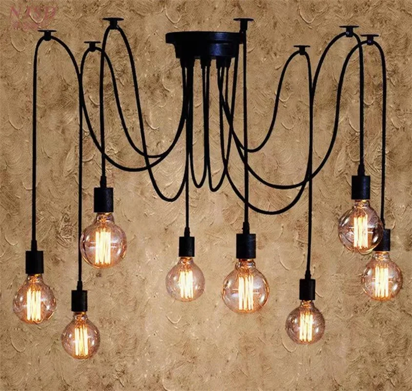 American Industry Design Pendant Light Gothic Vintage Chandelier Industrial Retro Ceiling Lamp Cool Room Decoration AC110-220V
American Industry Design Pendant Light Gothic Vintage Chandelier Industrial Retro Ceiling Lamp Cool Room Decoration AC110-220V