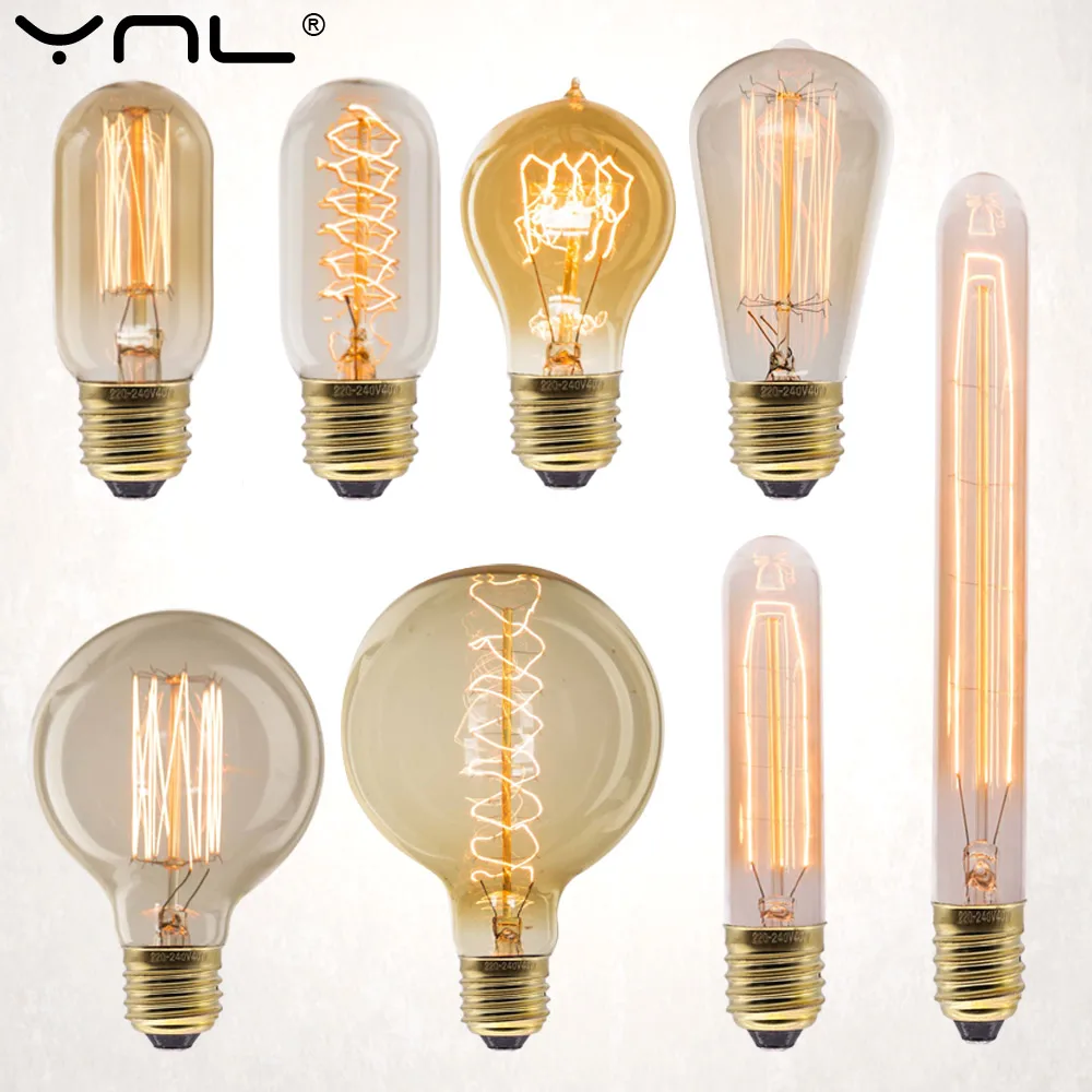 E27 Retro Edison Bulb 220V 40W ST64 G80 G95 G125 Ampoule Vintage Edison Bulb Incandescent Lamp Home Decor Filament Light Bulb
E27 Retro Edison Bulb 220V 40W ST64 G80 G95 G125 Ampoule Vintage Edison Bulb Incandescent Lamp Home Decor Filament Light Bulb