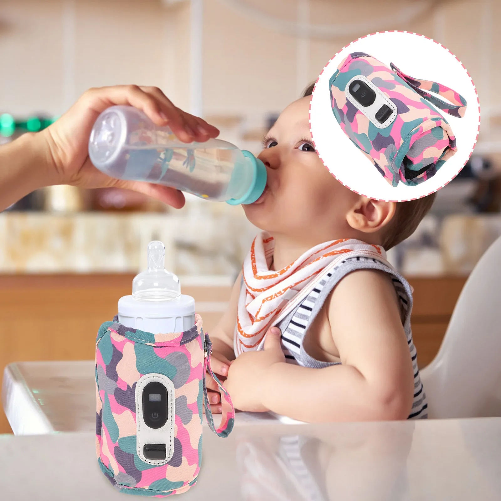 Milk Bottle Warmer Digital Display Portable Outdoor Travel Baby Bottle Cover Adjustable Keep Milk Evenly Warm
Milk Bottle Warmer Digital Display Portable Outdoor Travel Baby Bottle Cover Adjustable Keep Milk Evenly Warm