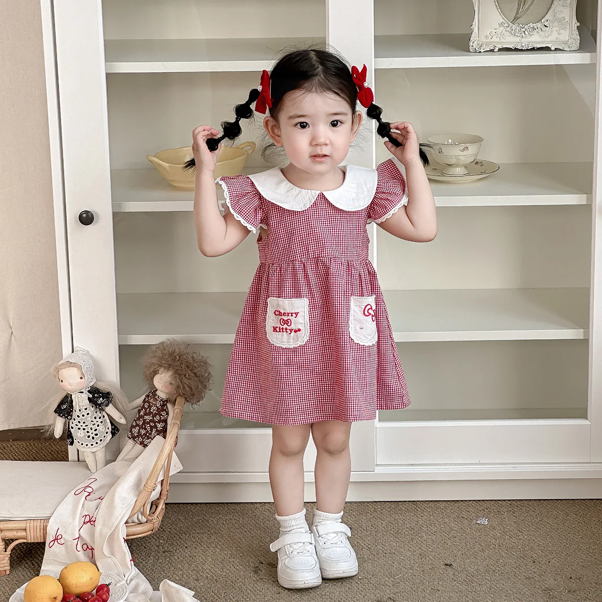 Baby Girl Summer Dress 2025 New Small Flying Sleeve Princess Dress Baby Summer Western Style Red Plaid Dress
Baby Girl Summer Dress 2025 New Small Flying Sleeve Princess Dress Baby Summer Western Style Red Plaid Dress