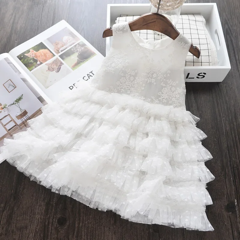 Elegant Kid Girl Dress Tulle Layered Dress Sleeveless Princess Dress Wedding Birthday Party Costume Baby Girl Clothes 3-8Y A1123
Elegant Kid Girl Dress Tulle Layered Dress Sleeveless Princess Dress Wedding Birthday Party Costume Baby Girl Clothes 3-8Y A1123