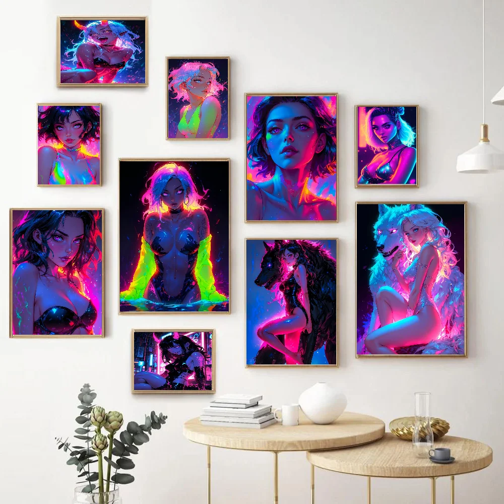 Colorful Neon Sexy Anime Cool Girl Classic Movie Posters HD Quality Poster Wall Art Painting Study Nordic Home Decor
Colorful Neon Sexy Anime Cool Girl Classic Movie Posters HD Quality Poster Wall Art Painting Study Nordic Home Decor