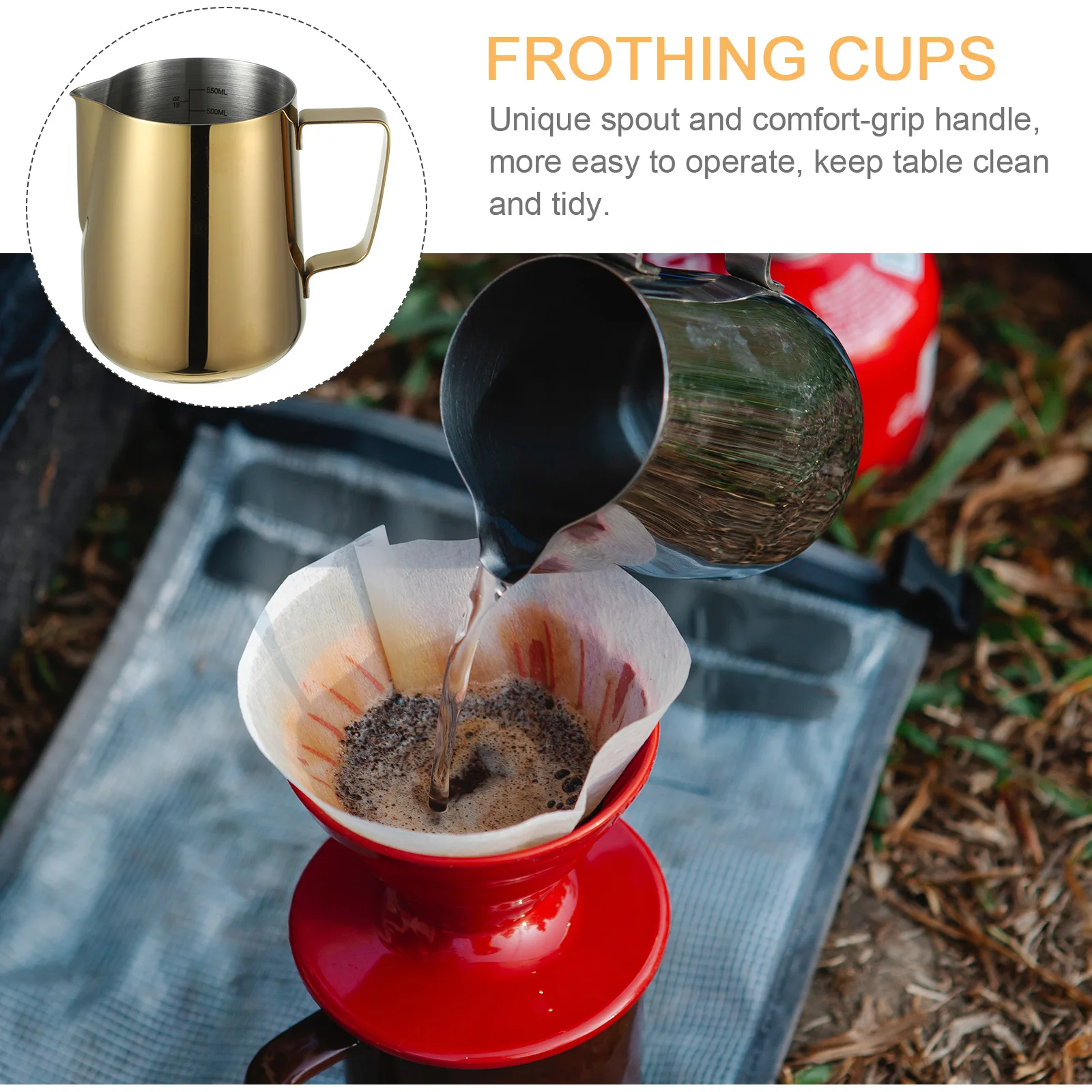 Coffee Latte Art Pitcher 600ml Stainless Steel Milk Frothing Jug Laser Scale Ergonomic H Easy Clean Anti Rust Home Cafe Bar
Coffee Latte Art Pitcher 600ml Stainless Steel Milk Frothing Jug Laser Scale Ergonomic H Easy Clean Anti Rust Home Cafe Bar