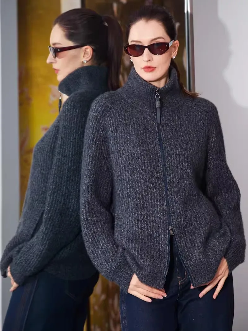 plus Size Women's Knitted Open Cardigan Silk Camere Stand Collar Men's Sle Spring Faion Casual Breathable Long Sve
plus Size Women's Knitted Open Cardigan Silk Camere Stand Collar Men's Sle Spring Faion Casual Breathable Long Sve