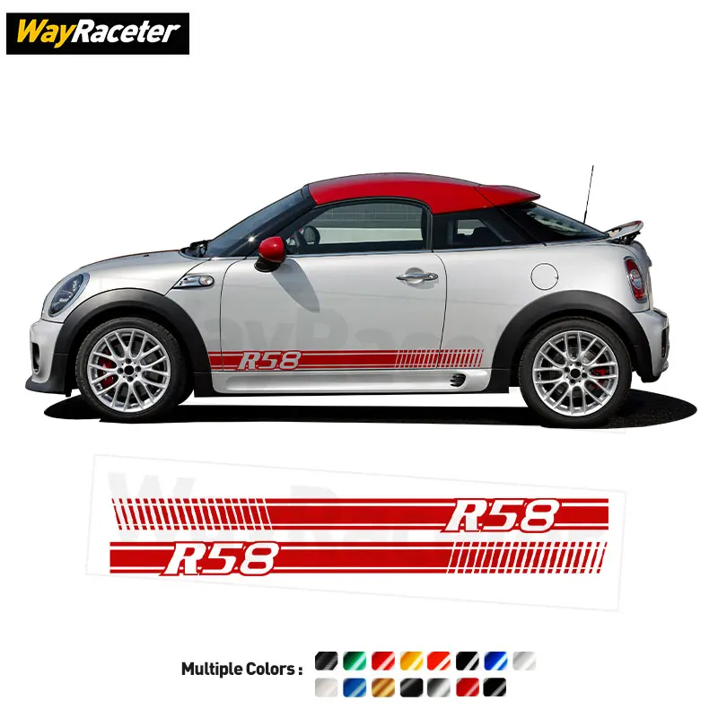 2 Pcs/Set Door Side Stripes Sticker Carbon Fiber Vinyl Decal For MINI Coupe R58 JCW John Cooper Works Accessories
2 Pcs/Set Door Side Stripes Sticker Carbon Fiber Vinyl Decal For MINI Coupe R58 JCW John Cooper Works Accessories