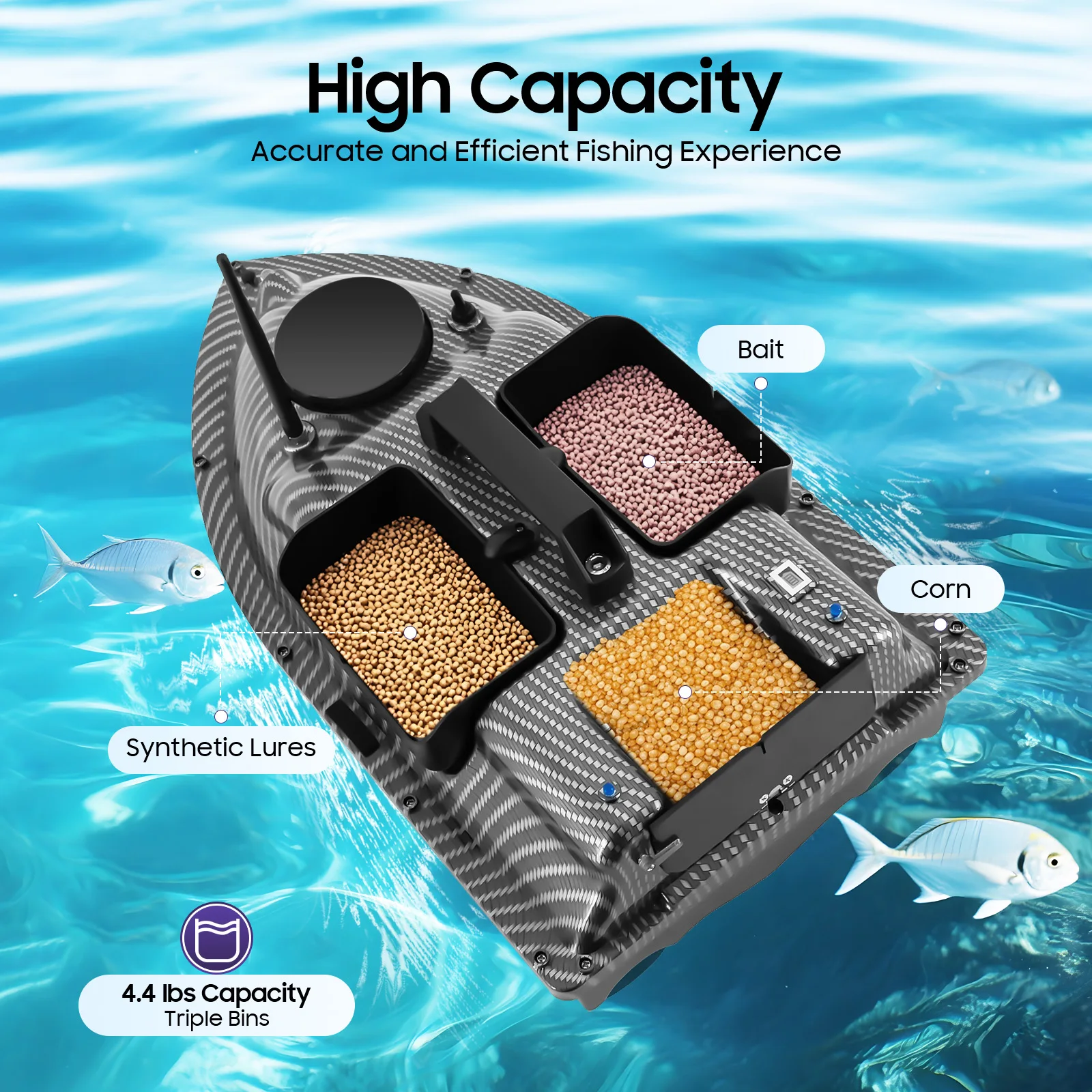 Rechargeable GPS Fishing Bait Boat with 2 Batteries 16 Positioning Points 2kg Load Dual Motor Bait Boat
Rechargeable GPS Fishing Bait Boat with 2 Batteries 16 Positioning Points 2kg Load Dual Motor Bait Boat
