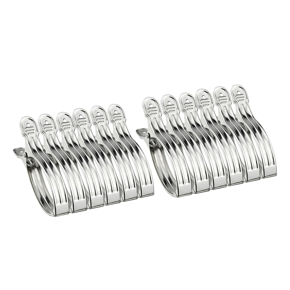 12 PCS Stainless Steel Clip Clothes Clips Elastic Non-magnetic Windproof Large Quilt
12 PCS Stainless Steel Clip Clothes Clips Elastic Non-magnetic Windproof Large Quilt