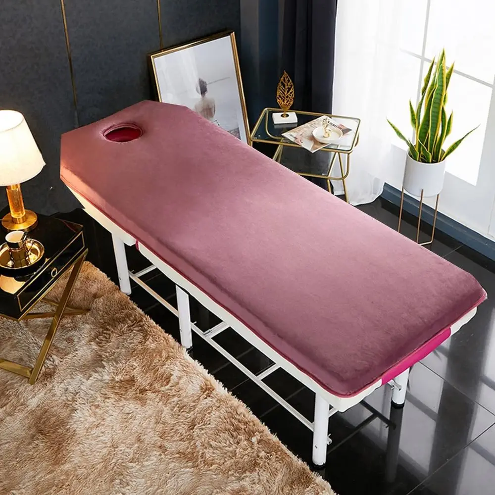 6cm Thick Pink Memory Foam Massage Table Topper with Breathing Holes and Elastic Bands, 60x180cm
6cm Thick Pink Memory Foam Massage Table Topper with Breathing Holes and Elastic Bands, 60x180cm