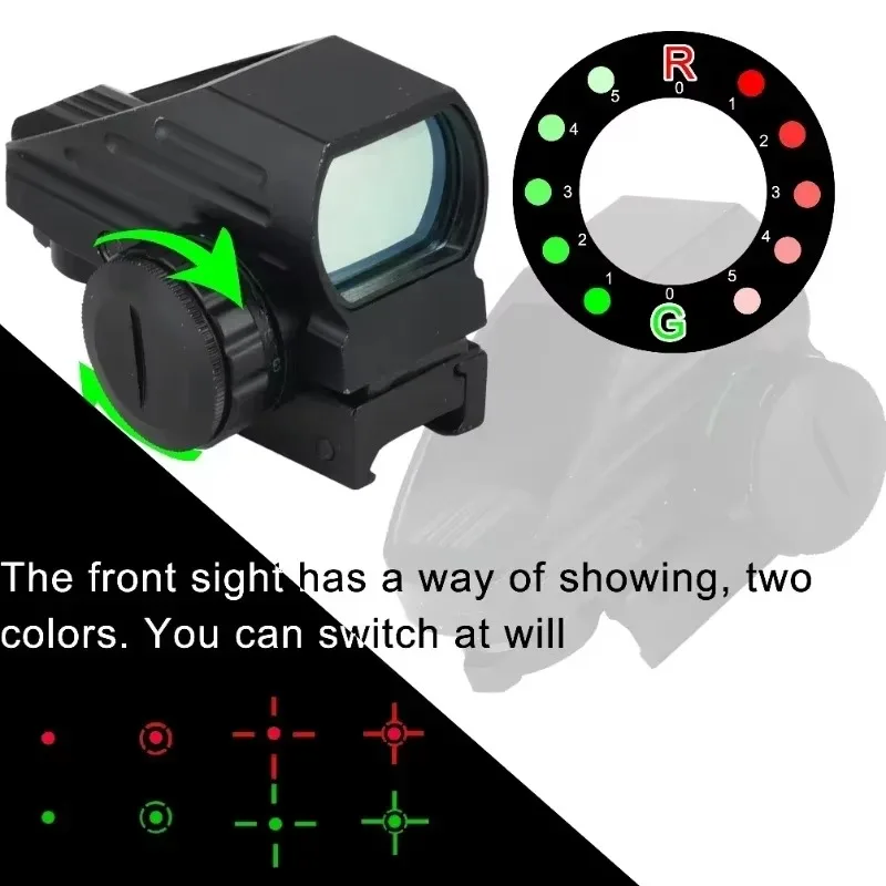 Tactical HD103 Red Green Dot - 4 Reticle Sight Fit 11mm/20mm Rail AK, Hunting Rifle Accessory
Tactical HD103 Red Green Dot - 4 Reticle Sight Fit 11mm/20mm Rail AK, Hunting Rifle Accessory