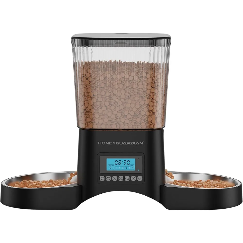 Автоматическая кормушка для 2-х кошек, диспенсер для еды с таймером и мешком для осушителя, программируемым контролем порций и диктофоном
Автоматическая кормушка для 2-х кошек, диспенсер для еды с таймером и мешком для осушителя, программируемым контролем порций и диктофоном