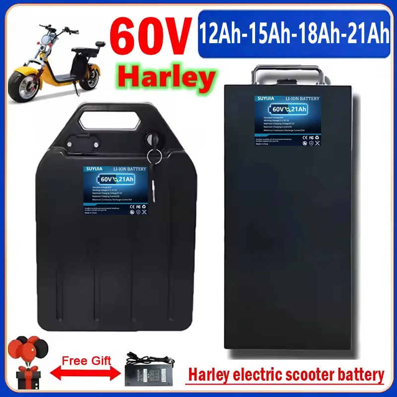 Harley-Moto Électrique Citycoco Pliable et Étanche, Batterie Lithium 18650, 60V, 12Ah-15Ah-18Ah-21Ah
Harley-Moto Électrique Citycoco Pliable et Étanche, Batterie Lithium 18650, 60V, 12Ah-15Ah-18Ah-21Ah