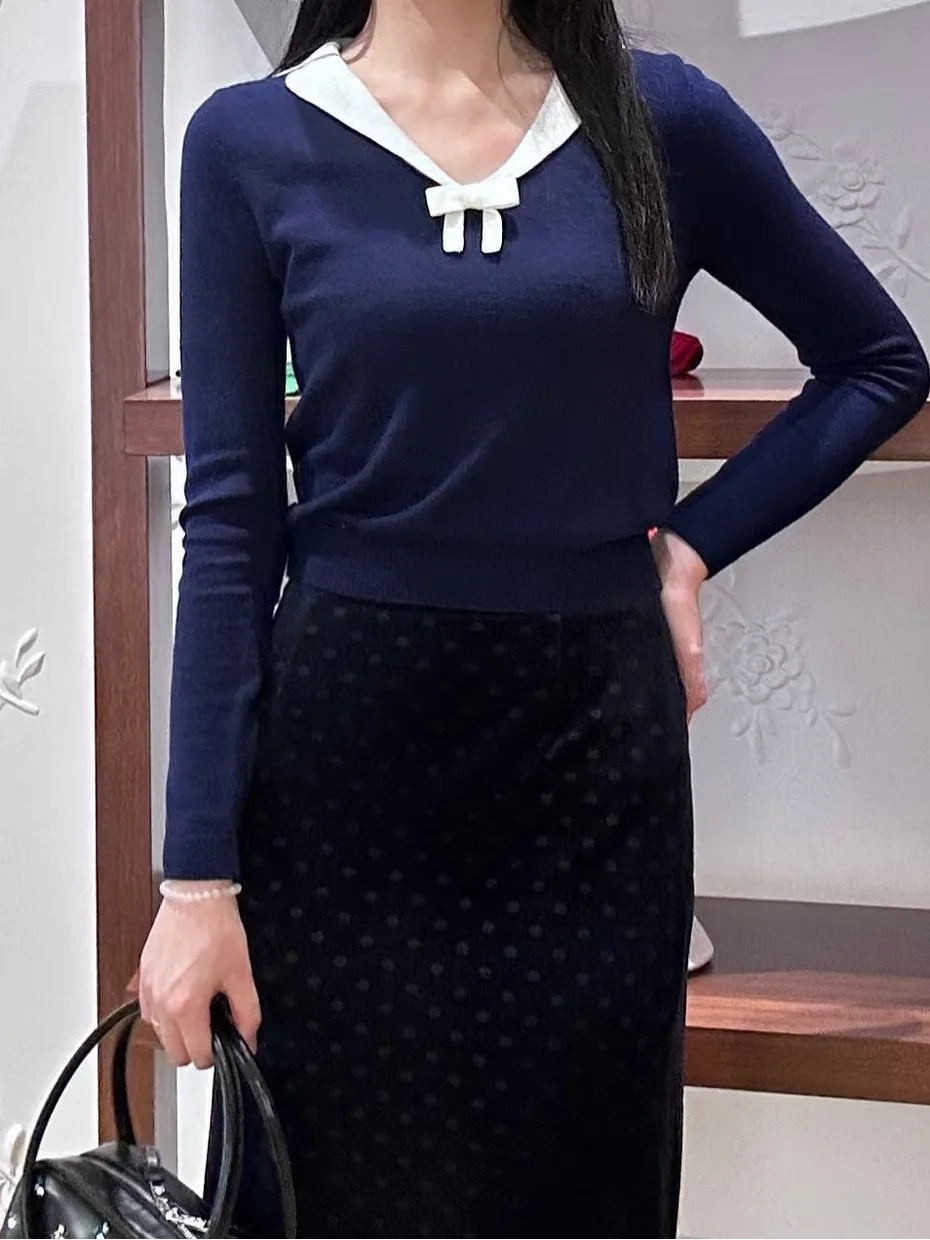 Slim Fit Knit Shirt Small Collar Design Women's Base Layer College Style Commute Shirt Woolen Long Sleeve Color
Slim Fit Knit Shirt Small Collar Design Women's Base Layer College Style Commute Shirt Woolen Long Sleeve Color